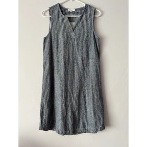 🍉 Beach Lunch Lounge Jaylene Linen Blend Striped Tank Dress Small